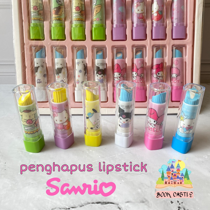 

penghapus lipstick sanrio kuromi melody cinamoroll