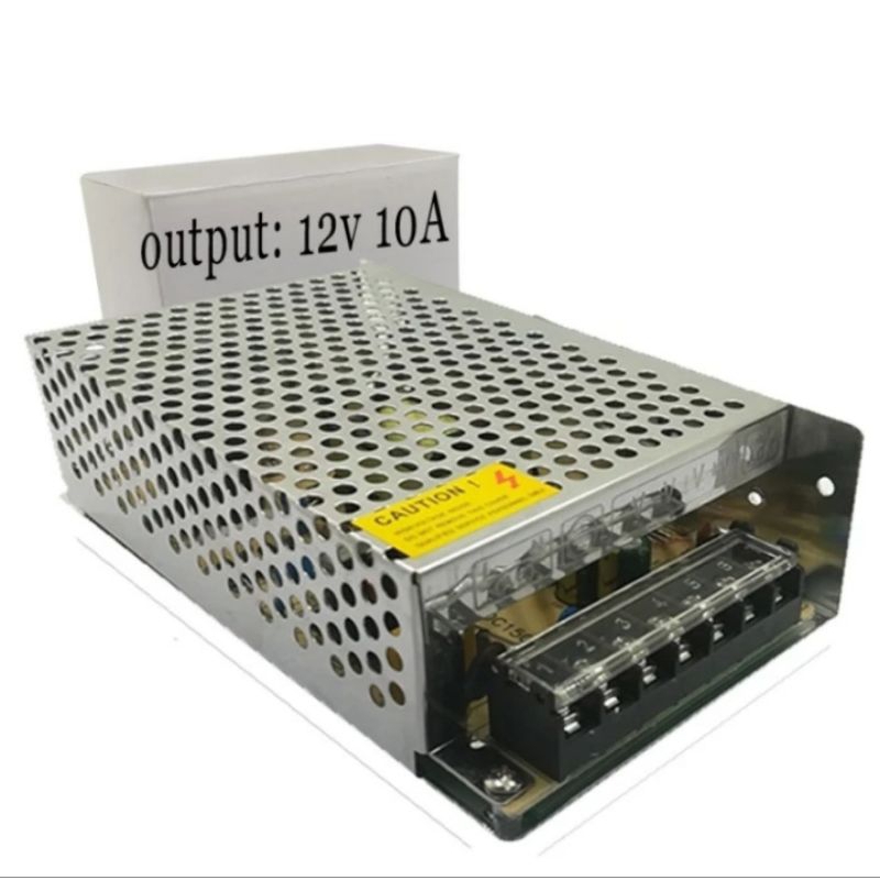 Power Supply 12volt 10ampere Travo Pompa DC CCTV Lampu Led