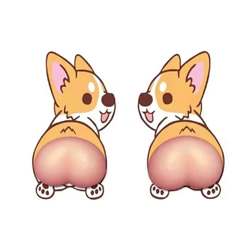 

stiker 3d pantat lucu karakter