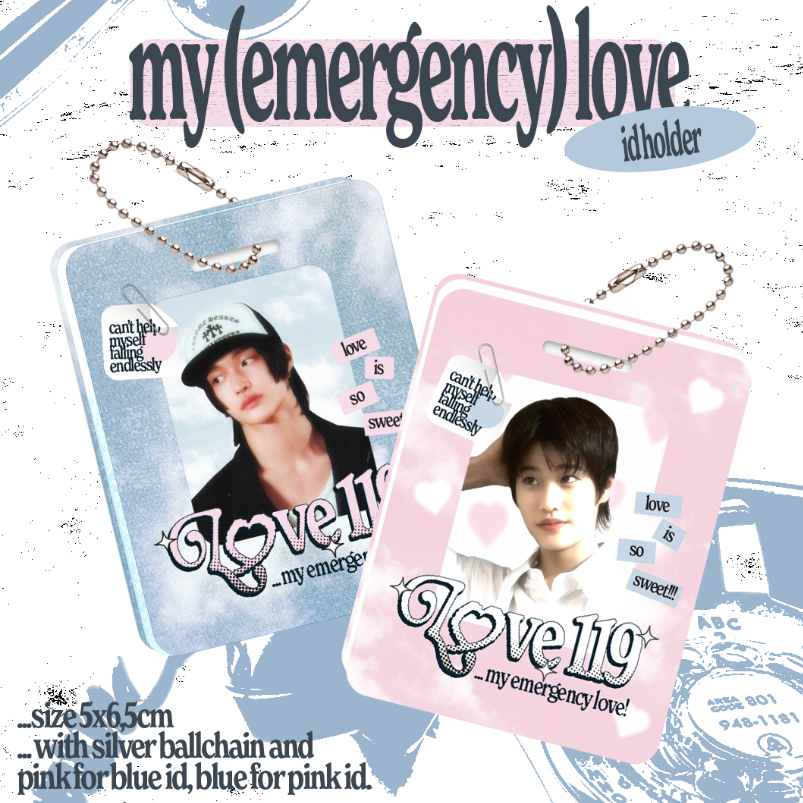 

Pre-Order! My Emergency Love ID Holder by Vintagepals