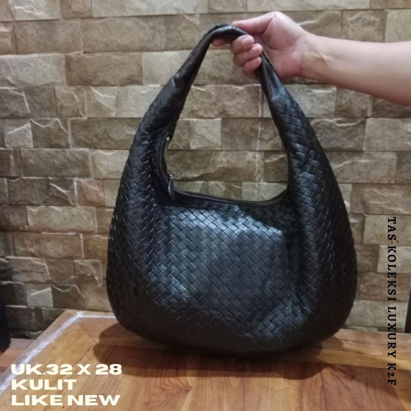 TAS wanita preloved branded BOTTEGA*Ven, mulus kulit asli lentur