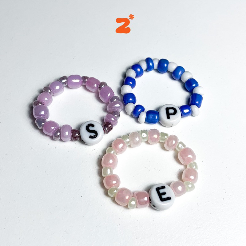 BEADS RING HURUF | custom beads ring | cincin manik-manik | cincin beads