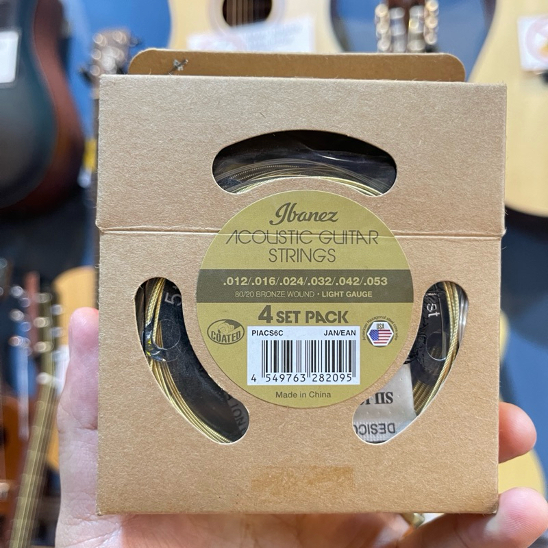 Senar gitar akustik Bronze multipack 4set original Ibanez