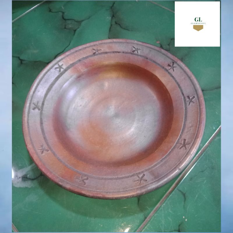 Piring gerabah / piring tanah liat / piring makan / piring saji tanah liat