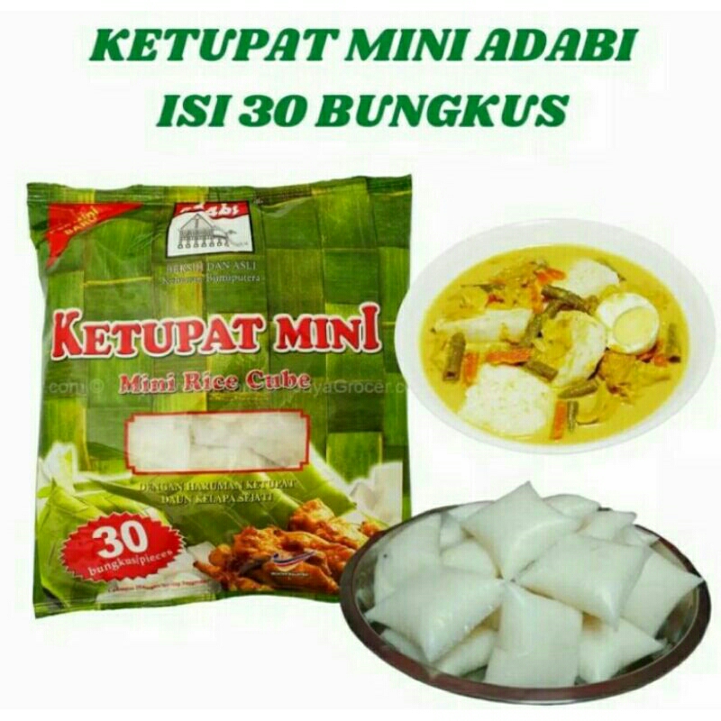 

Ketupat mini isi 30