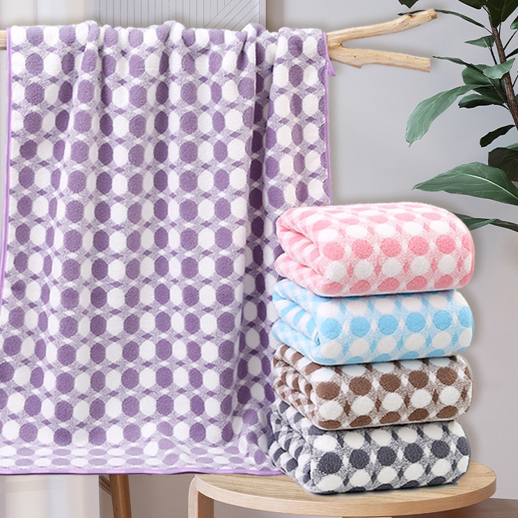 Sekarang Dikirim  Handuk mandi dewasa handuk microfiber 7x14cm handuk tebal handuk lembut berkualita