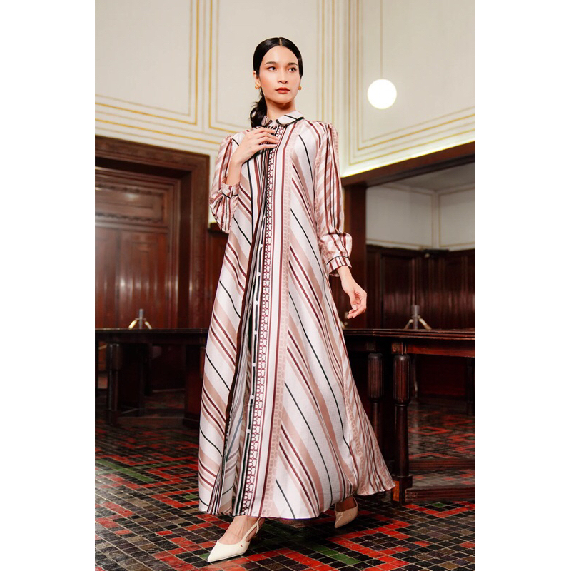 Benang Jarum - Amona Binding Dress - Maroon  S