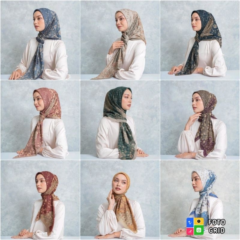 Siap kirim reeham scarf hl heaven lights hl x dwihanda heaven light