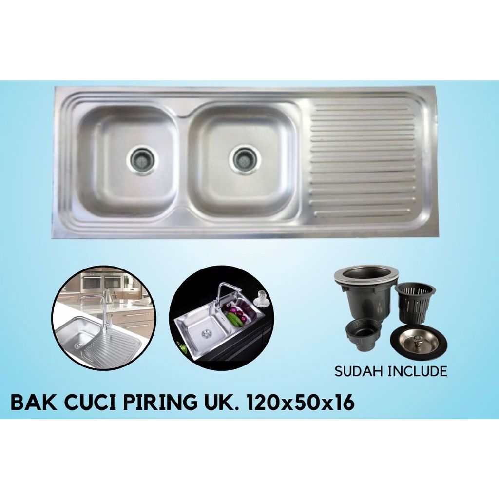 BAK CUCI PIRING 2 LUBANG DENGAN SAYAP / TATAKAN PIRING