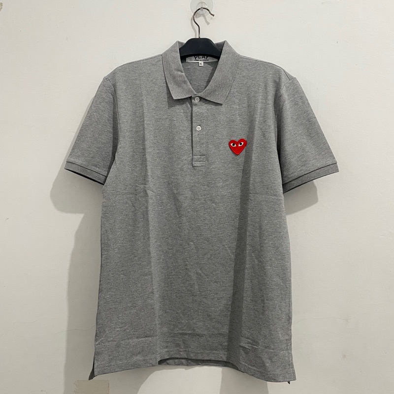 CDG Play Polo Shirt Grey