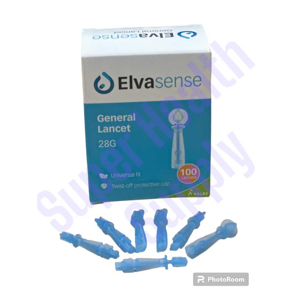 Elvasense Blood Lancet 28G General Lancet Elvasense Jarum Elvasense 28G