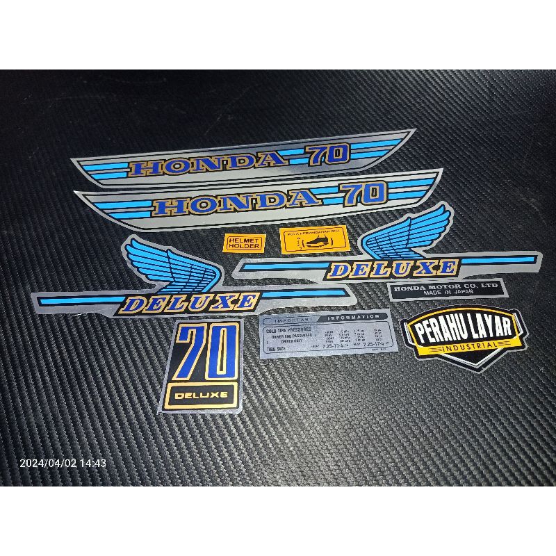 setiker c70 sticker C70/ulung/olong striping c70 list body Honda C70 set body