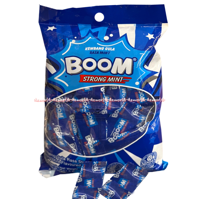 

Boom 90gr Strong Mint Kembang Gula Rasa Mint Flavoured Candy Permen Mint