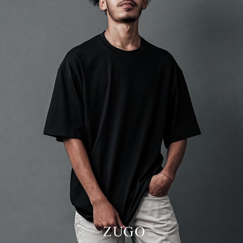ZUGO Kaos Oversized T-shirt Polos