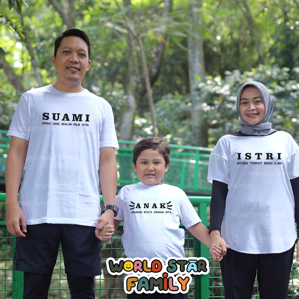 WSF Kaos Couple Pasangan Suami Istri Anak Baju Couple Pasangan Suami Istri  Baju Kaos Couple Pasang 