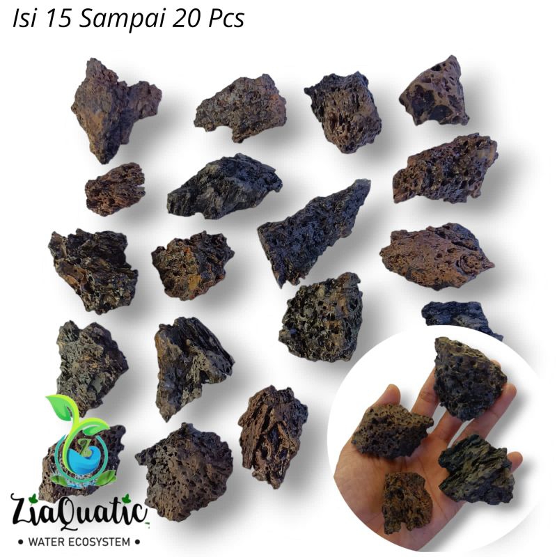 Batu Terrarium Aquascape Paludarium - Batu Garang/Eragon Stone Size Kecil