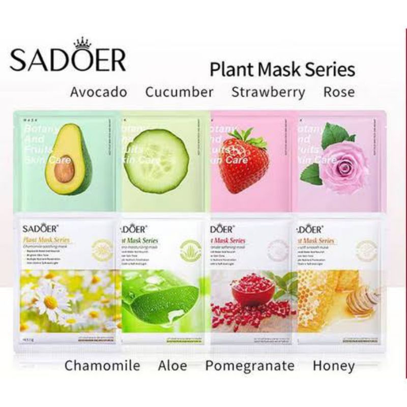 MASKER WAJAH/SHEET MASK/MASKER SADOER/FACE MASK/MASK GLOWING MELEMBABKAN WAJAH