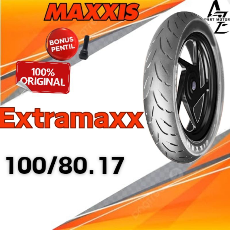 BAN TUBLES MAXXIS EXTRAMAXX 100/80.17 FREE PENTIL