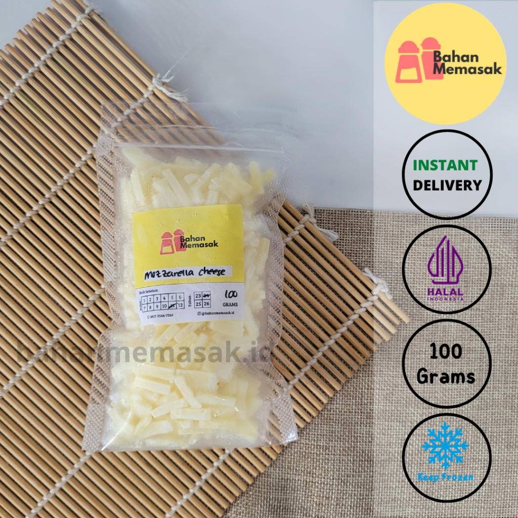 

Anchor Shredded Mozzarella Cheese Keju Repack 100 gram (Khusus pengiriman Instan/ Sameday)