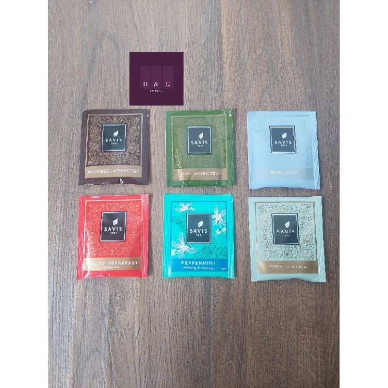 

Savis Tea 1951 English Breakfast Chamomile Green Tea Sachet Teh