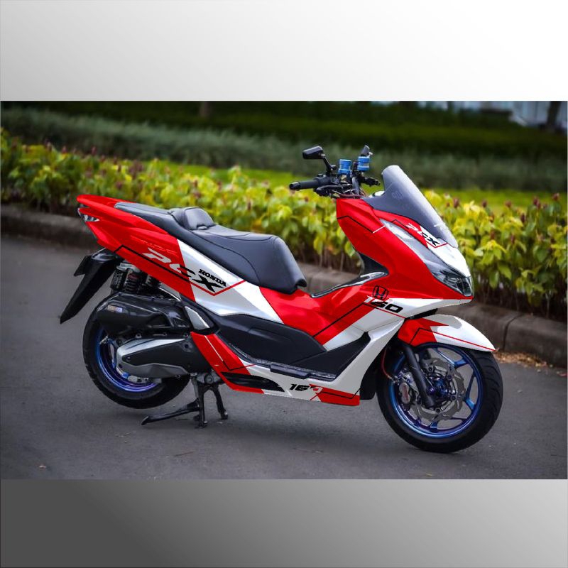 decal stiker variasi full body motor Honda PCX 160/150 full body striping variasi decal pcx 2019/202