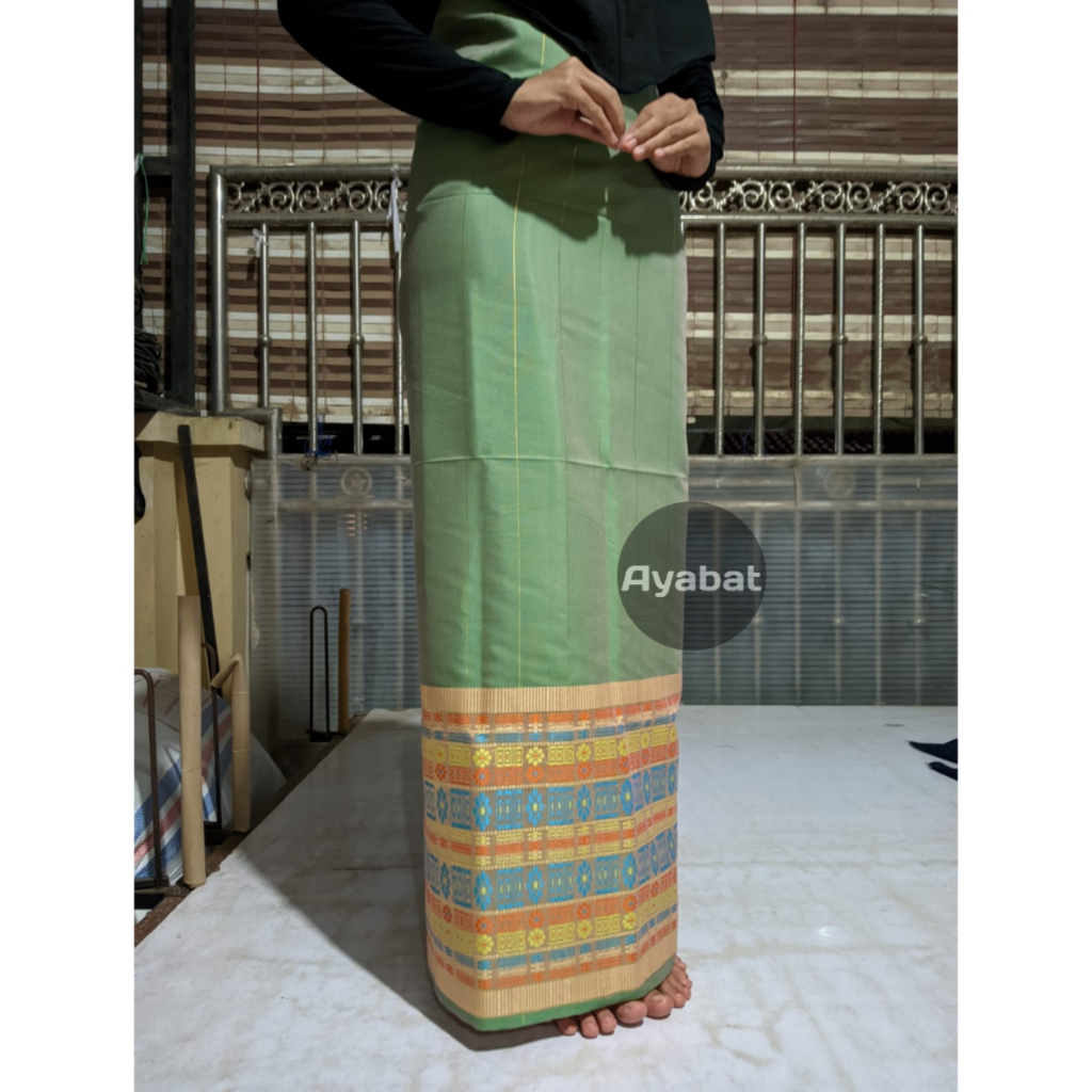 Hnna Sarung Songket Wanita Palembang Asli Bugis Makasar / Kain Songket Tenun Etnik Khas Lampung Set