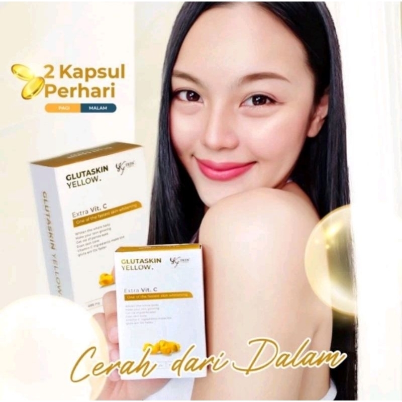 GLUTASKIN YELLOW LC BEAUTY ORIGINAL 700 mg isi 10 kapsul