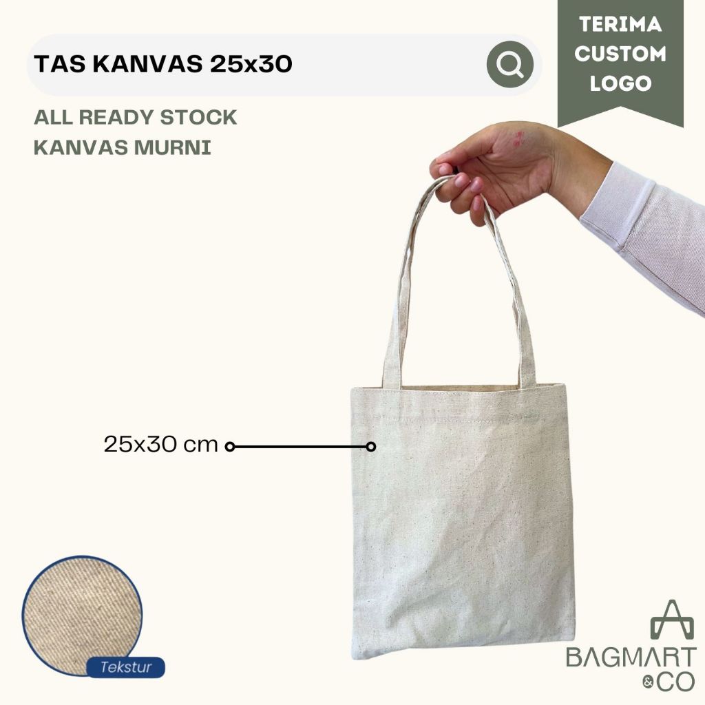 

Tas Canvas 25x30 Portrait Premium Tas Belanja dan Promosi Bukan Blacu