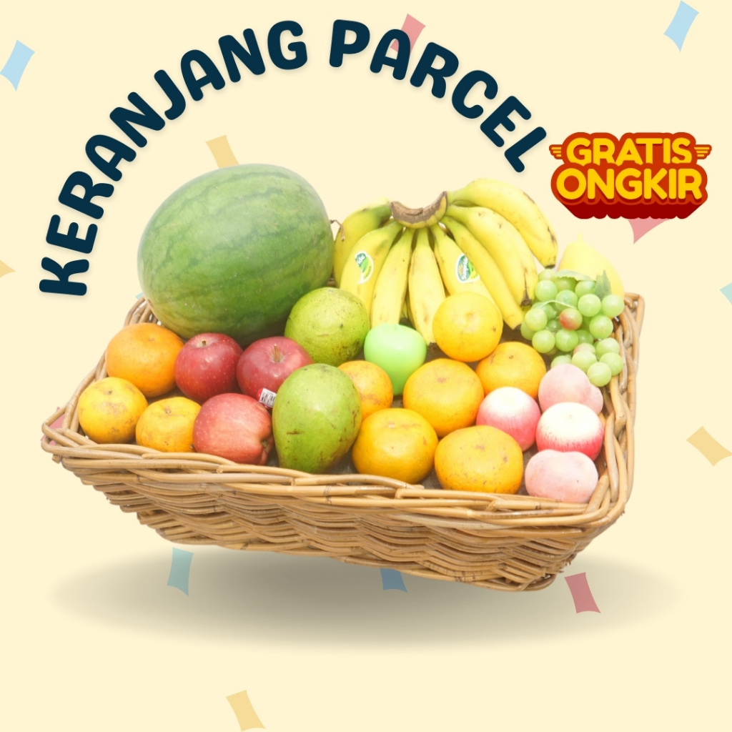 KERANJANG PARCEL ROTAN BISA UNTUK HAMPERS DAN BUAH UKURAN XL JUMBO