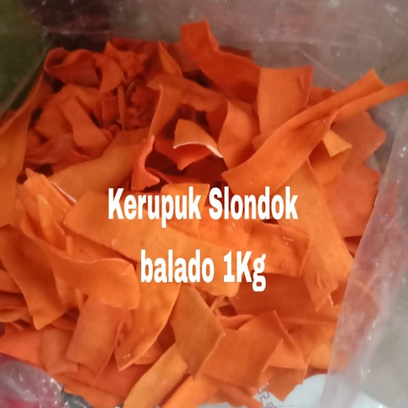 

Kerupuk Slondok Balado Mentah 1kg