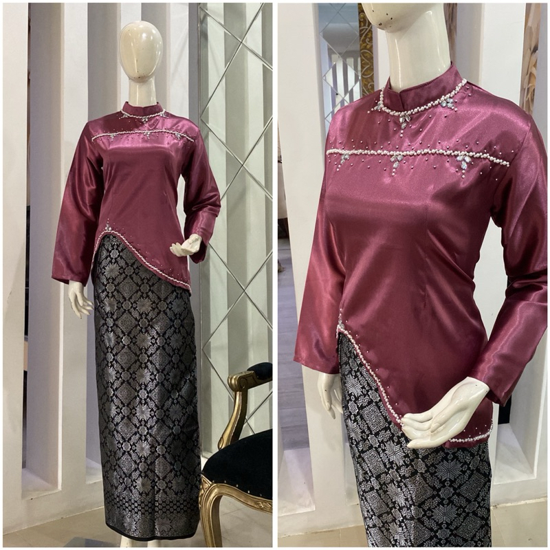 COD SYAFITRI KEBAYA PENDEK KEBAYA MALAYSIA KEBAYA WISUDA KEBAYA FULL PAYET KEBAYA BAHAN POLOS KEBAYA