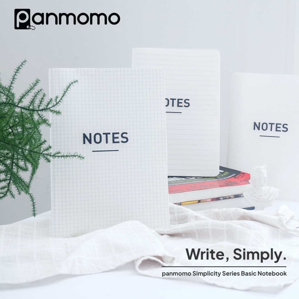 

panmomo Simplicity Series Basic Notebook A5 - Buku Tulis Cover Plastik (Anti Air) / Ukuran A5
