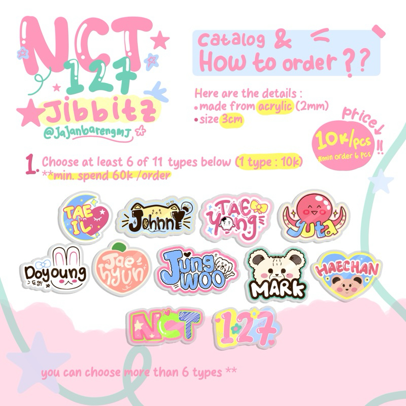 PELUNASAN JIBBITZ & STICKER NCT 127
