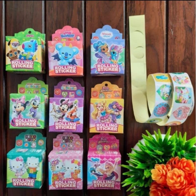 

[STICKER] 1 Pack Rolling Sticker Anak Murah || Sticker Roll Anak || Sticker Gulung Anak || Grosir murah