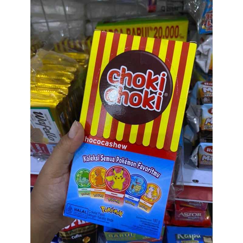 

(1Box isi 20pcs) Choki -choki pasta Chococashew 180grm