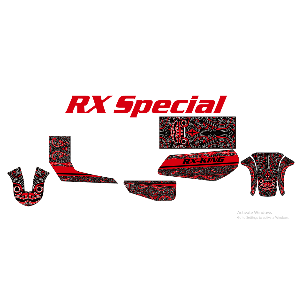 DECAL STICKER YAMAHA RX SPECIAL GORGA BATAK [K-02] DEKAL STIKER RXS RX KING SPESIAL BATIK BATAK STIC