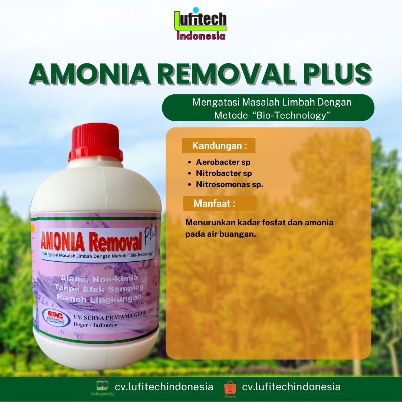 AMONIA REMOVAL PLUS BAKTERI PENGURAI LIMBAH