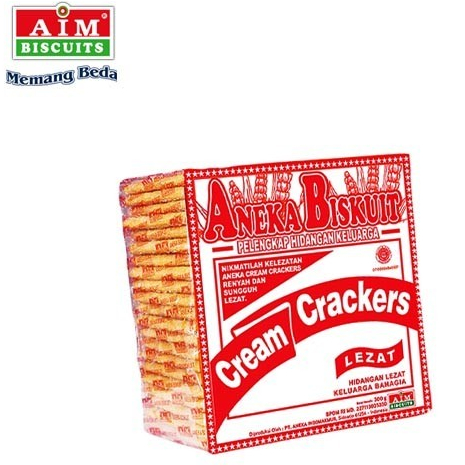 

cream crackers 300gr - aim aneka biskuit cream crackers