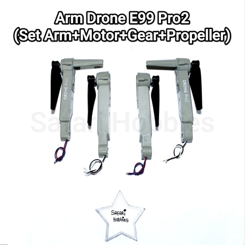 Part Arm Set / Lengan Drone E99 Pro2 / Wings 2 Pro / S81 Original Quadcopter