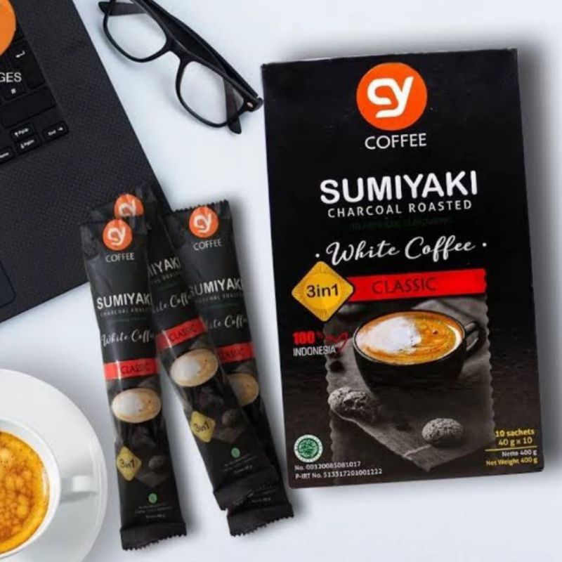 

Coffee Sumiyaki Charcoal Roasted White Coffee Classic 3in1 Kopi Instan