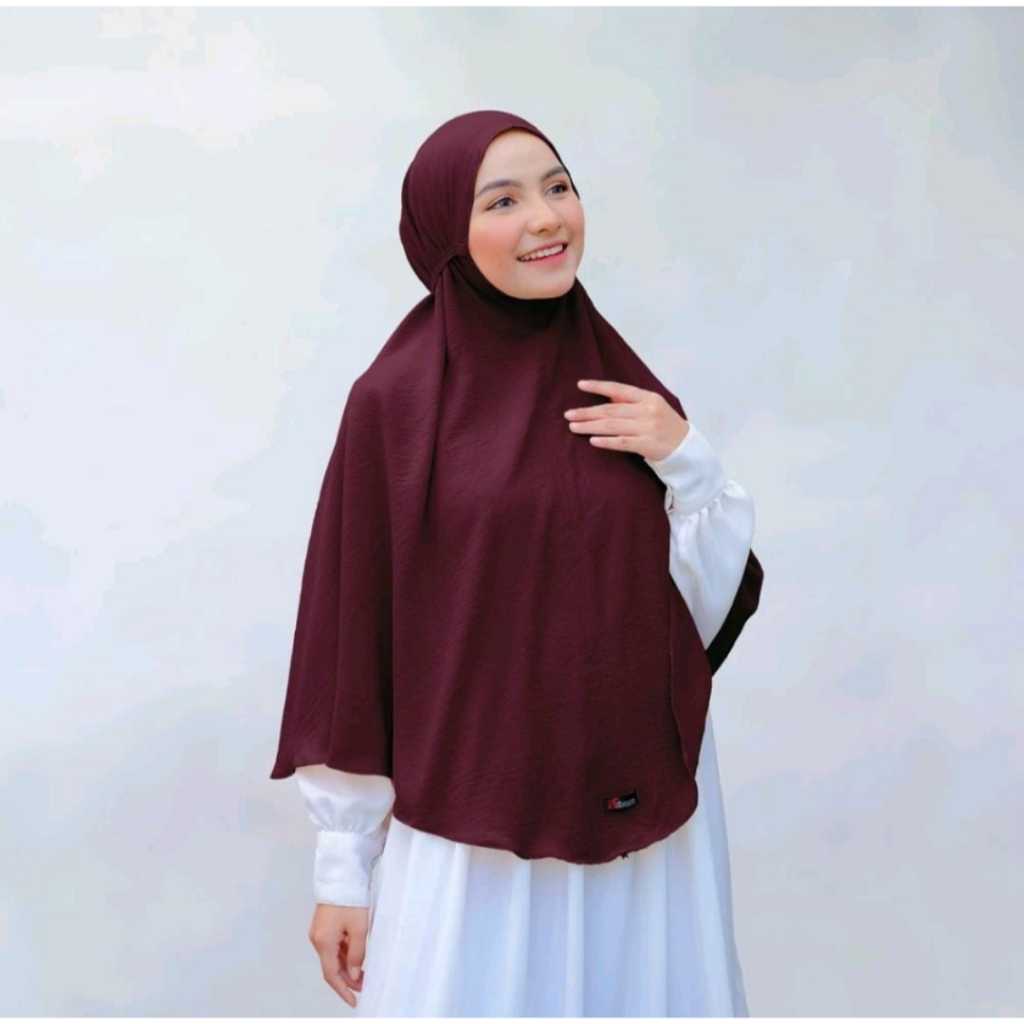 Kerudung Wanita Cringkle Syarii Jumbo/jilbab syari jumbo