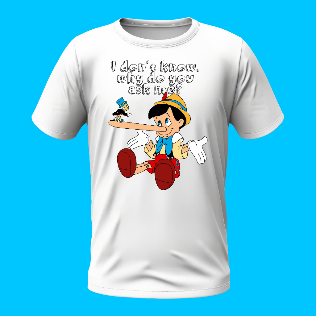 T-shirt "Pinocchio-YNTKTS" Kaos Dewasa