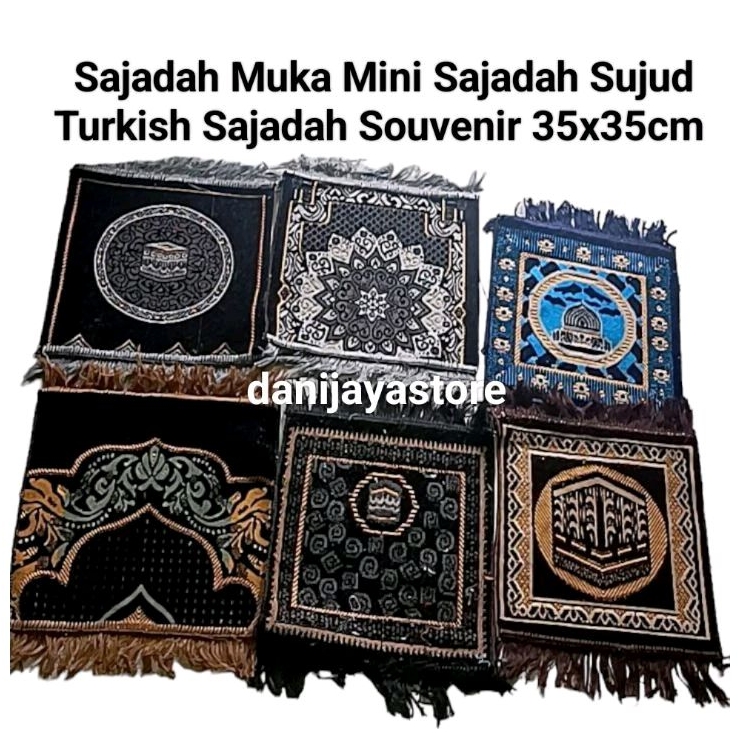promo 5 pcs sajadah kecil muka sajadah sujud sajadah souvenir 35x35cm