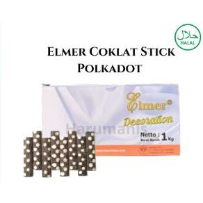 

READY STOK] Elmer Dark Coklat Stick Polkadot Repack 100gr