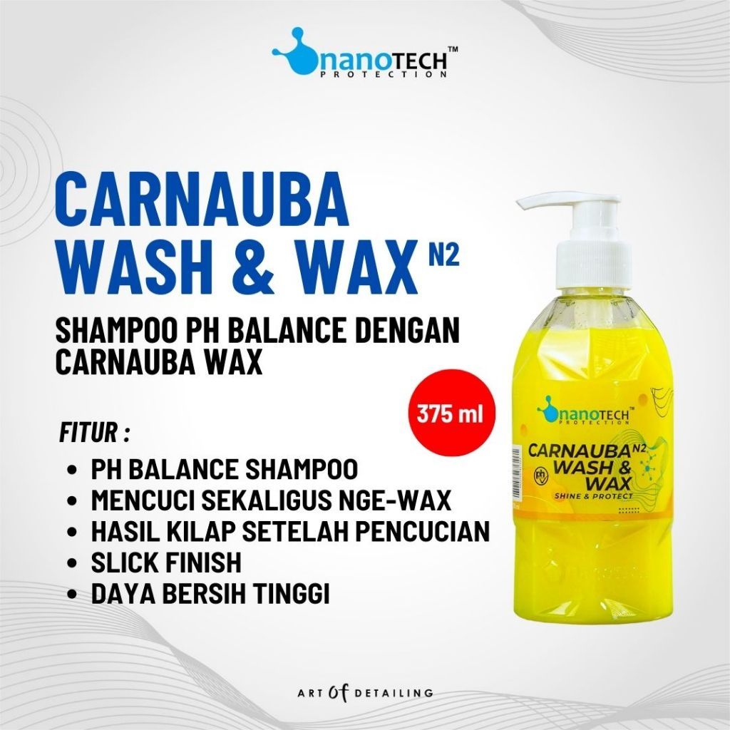 CARNAUBA WASH AND WAX -  CAR WASH - SHAMPOO MOBIL - SHAMPOO MOTOR