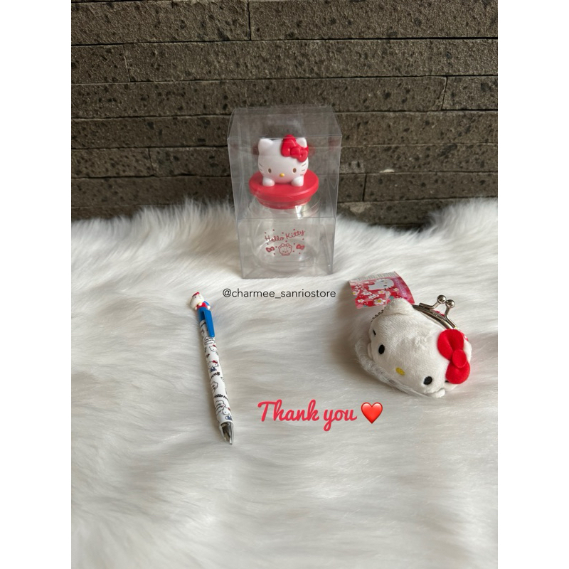 

Sanrio Ori Japan Hello Kitty Pencil, Candy Case and Mini Pouch (Pelunasan Rhevie)