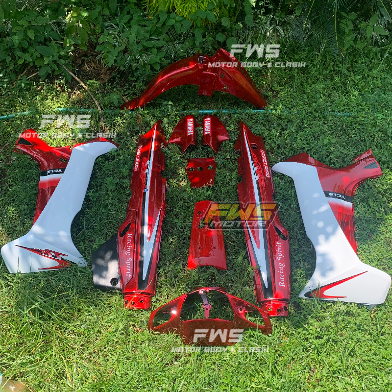 Fullset Body Halus Fizr Merah Putih SS two