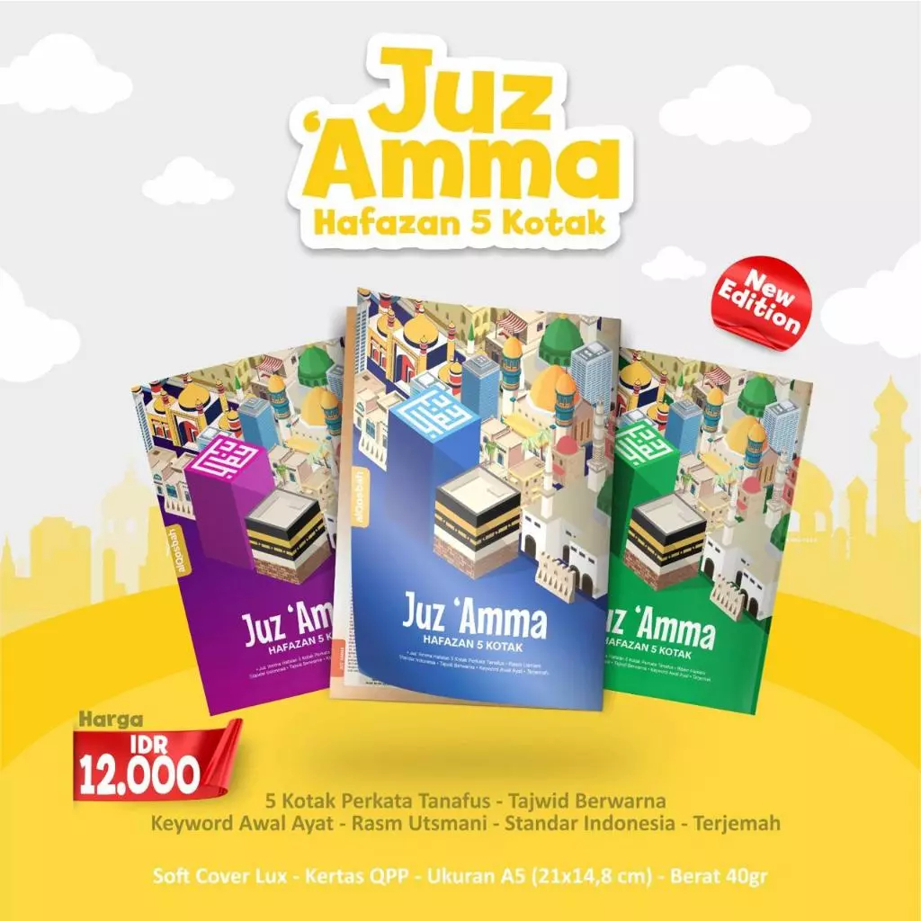 Juz Amma Hafazan Perkata Tanafus 5 Kotak - Al Qosbah