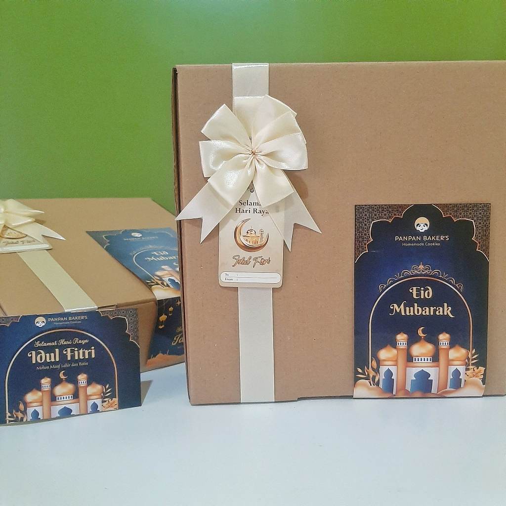 

[READY STOCK] Hampers Box Lebaran Panpan Baker's Large Pouch / Kado Parcel Idul Fitri Delight Package