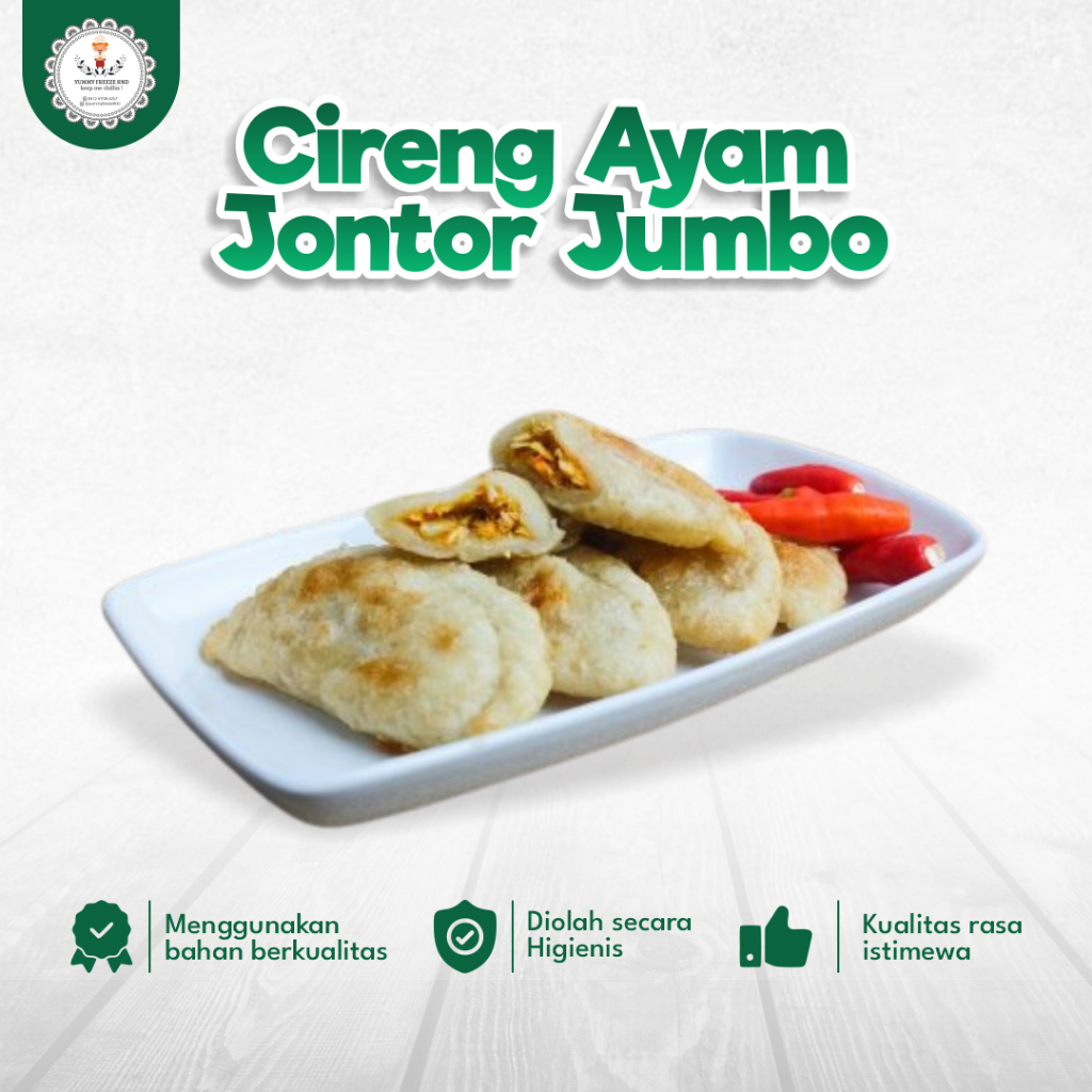 

Cireng Ayam Jontor Pedas Frozen Food Ukuran Jumbo Isi 10 Pcs Homemade Lezat Tanpa Pengawet Berkualitas